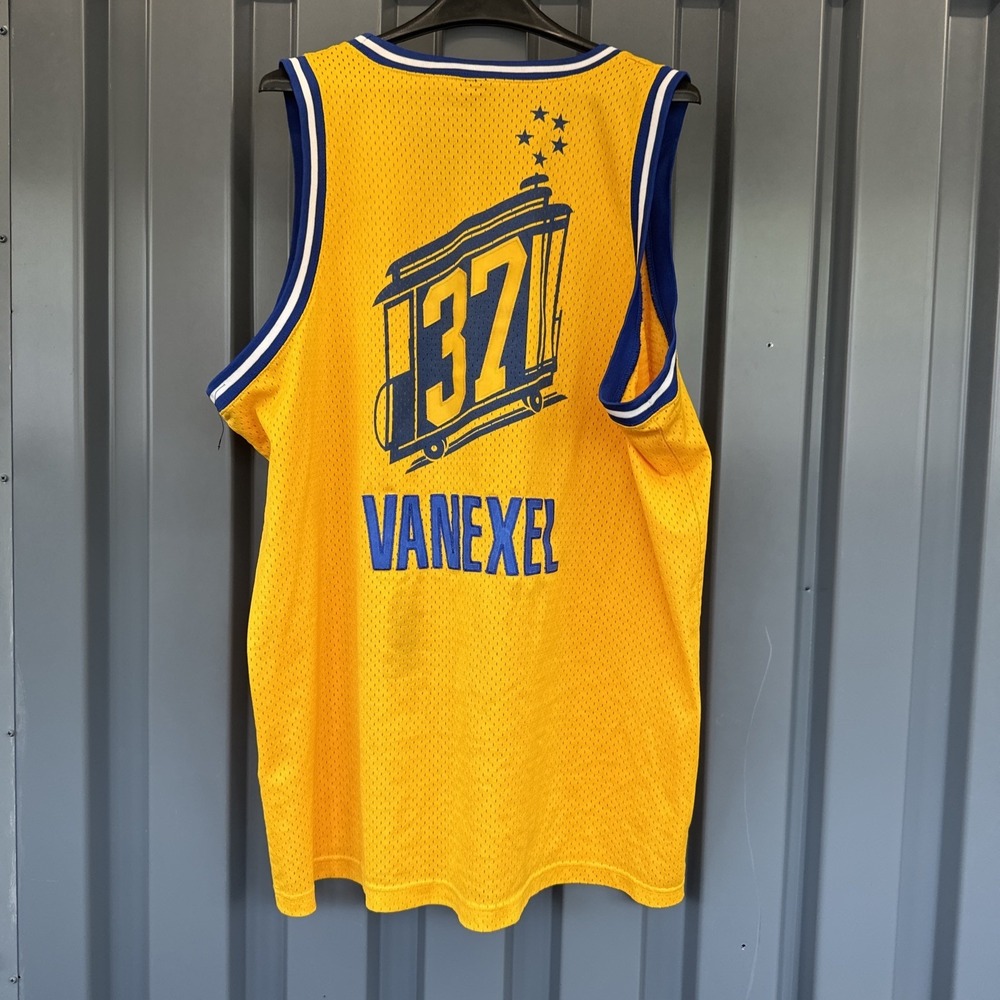 Nick Van Exel Golden State Warriors NBA Jersey Men XXL Nike Rewind HWC Sewn #37